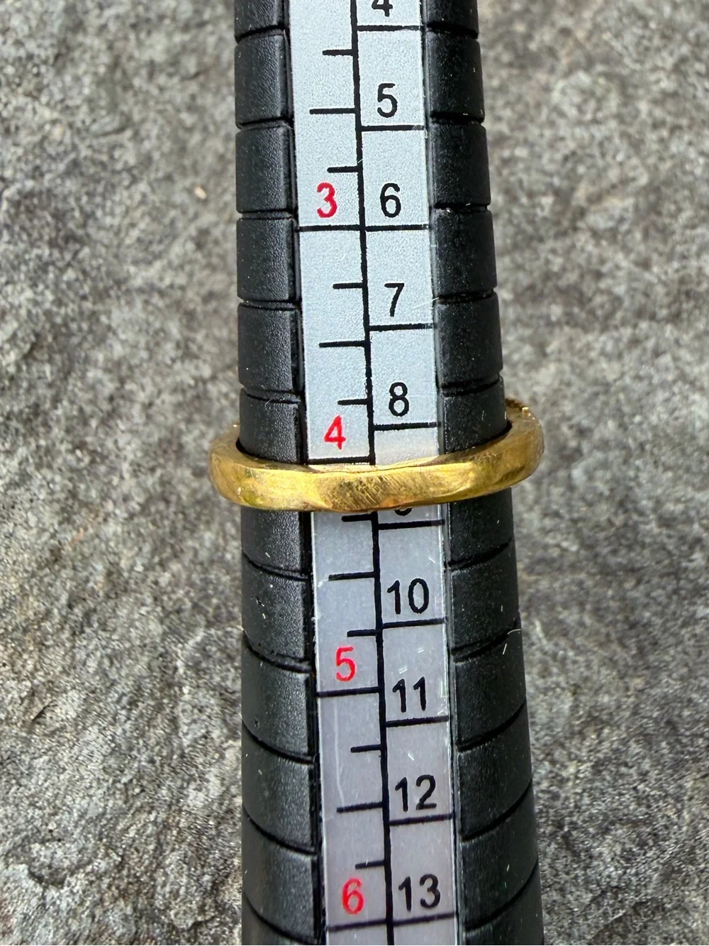 Genuine Gemstone Green Stone Dome Small Gold Pinky Ring 4